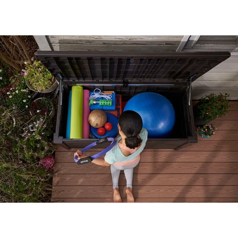 Skrzynia Ogrodowa Balkonowa Keter Brightwood Do Ogrodu Tarasowa 455 litrów