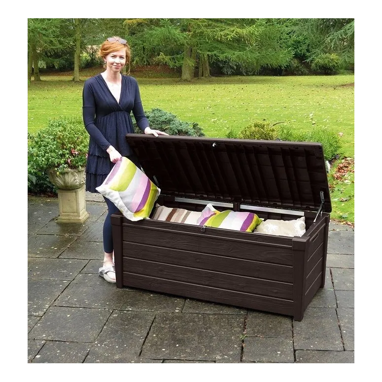 Skrzynia Ogrodowa Balkonowa Keter Brightwood Do Ogrodu Tarasowa 455 litrów