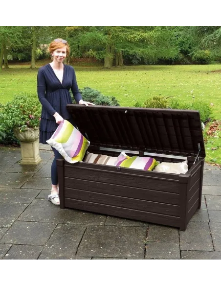 Skrzynia Ogrodowa Balkonowa Keter Brightwood Do Ogrodu Tarasowa 455 litrów