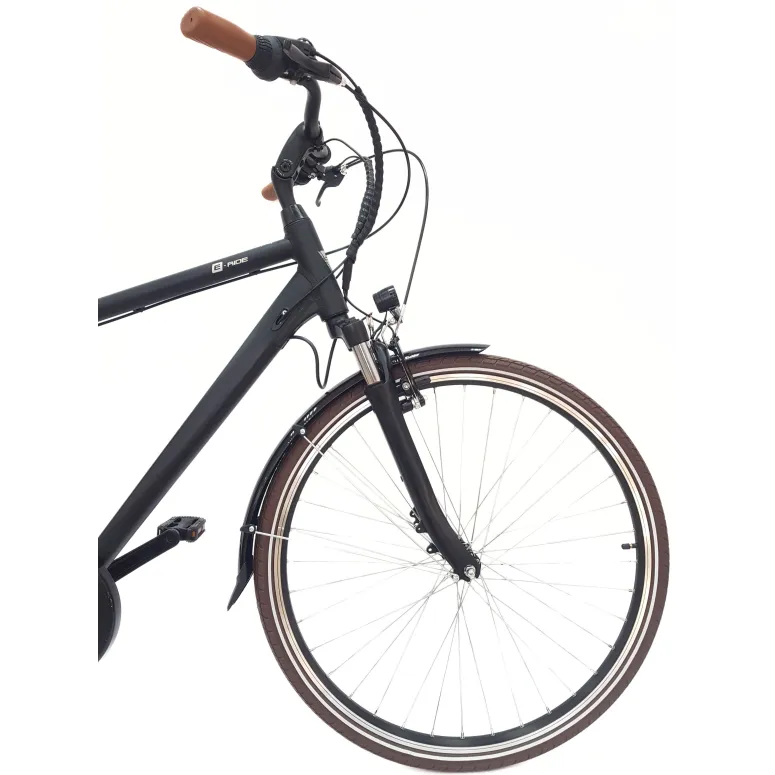 Elektryczny Rower Miejski 28 Aluminium Wspomaganie Bagażnik Światła Dzwonek