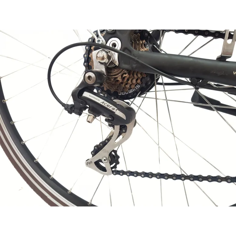 Elektryczny Rower Miejski 28 Aluminium Wspomaganie Bagażnik Światła Dzwonek