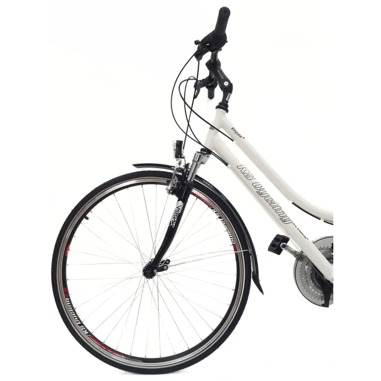 Rower Trekkingowy 28 Damski Revo Bagażnik Światła Dzwonek Stopka Błotniki