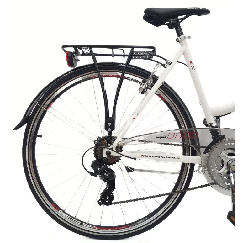 Rower Trekkingowy 28 Damski Revo Bagażnik Światła Dzwonek Stopka Błotniki