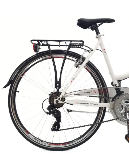 Rower Trekkingowy 28 Damski Revo Bagażnik Światła Dzwonek Stopka Błotniki