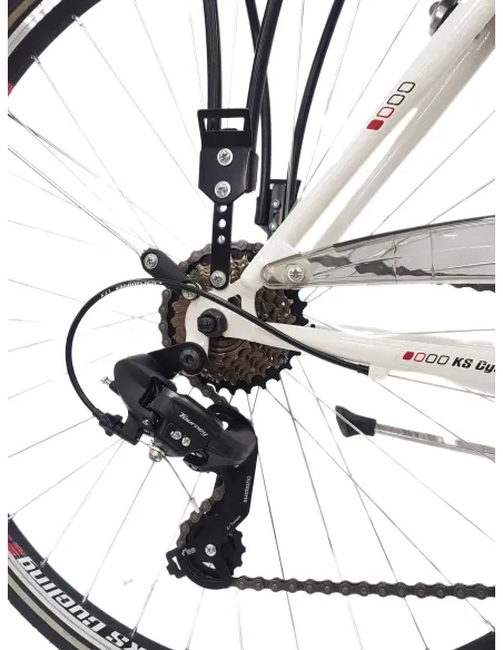 Rower Trekkingowy 28 Damski Revo Bagażnik Światła Dzwonek Stopka Błotniki