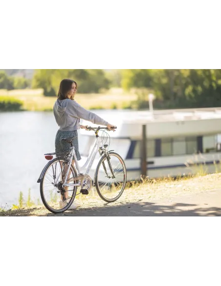 Rower Trekkingowy 28 Damski Revo Bagażnik Światła Dzwonek Stopka Błotniki