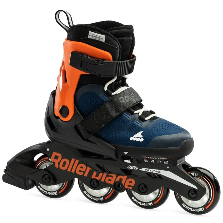 Rolki Regulowane Rollerblade Microblade Dla Dzieci 28-32 Regulowane 72 mm