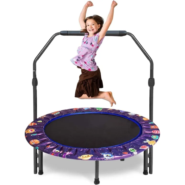 Trampolina Dziecięca Z Uchwytem Arkyomi 91 cm Mała Do Domu Dla Dzieci Mini