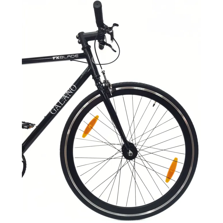 Rower Ostre Koło 28 Stal Dual Pivot Jednobiegowy Dzwonek Odblaski