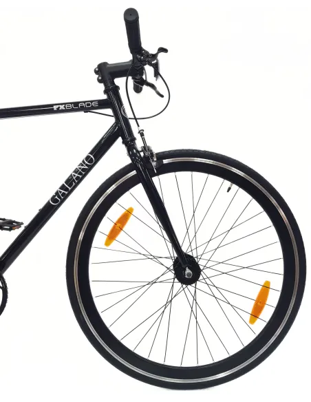 Rower Ostre Koło 28 Stal Dual Pivot Jednobiegowy Dzwonek Odblaski