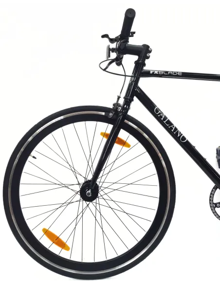 Rower Ostre Koło 28 Stal Dual Pivot Jednobiegowy Dzwonek Odblaski