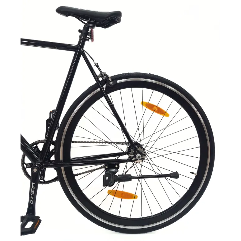 Rower Ostre Koło 28 Stal Dual Pivot Jednobiegowy Dzwonek Odblaski