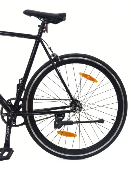 Rower Ostre Koło 28 Stal Dual Pivot Jednobiegowy Dzwonek Odblaski