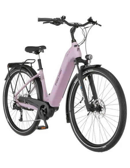 Elektryczny Rower Miejski 28 Fischer ALU Damski Hydraulika Acera Światła