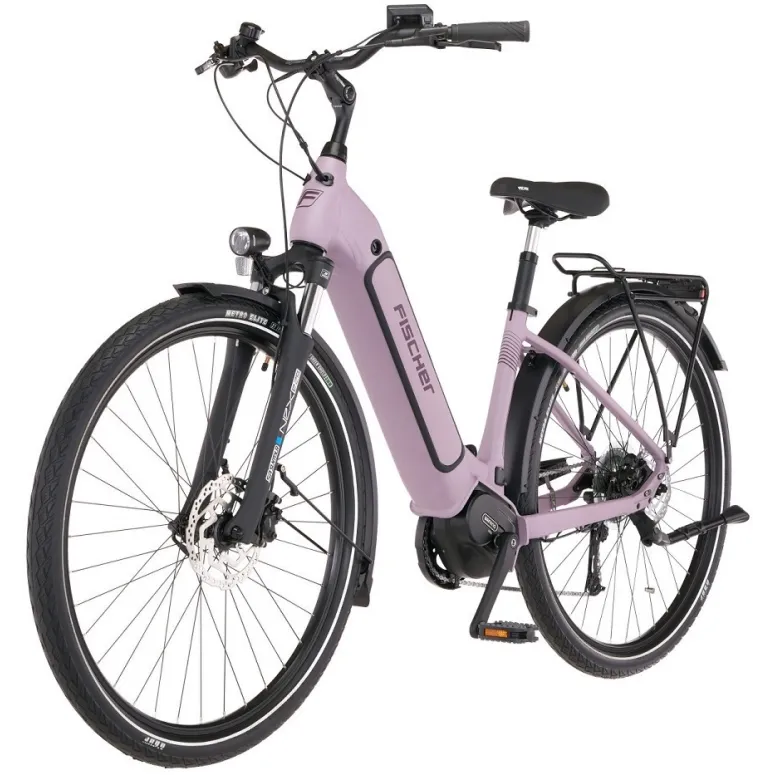 Elektryczny Rower Miejski 28 Fischer ALU Damski Hydraulika Acera Światła
