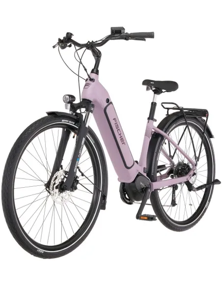 Elektryczny Rower Miejski 28 Fischer ALU Damski Hydraulika Acera Światła