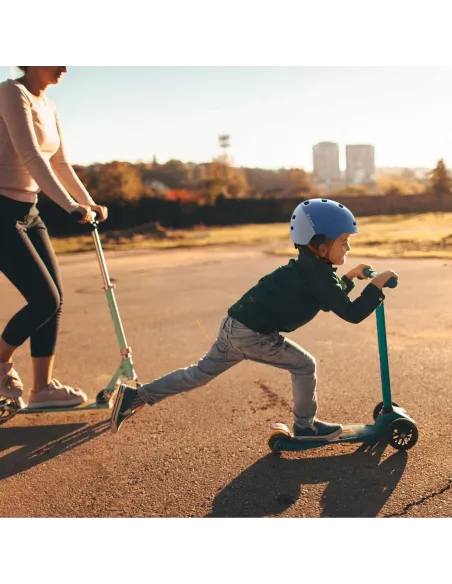 Kask Rowerowy GLAMVILLA Unisex Lekki Akcesoria Niebiesko-Zielony r. S 48-53