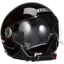 Kask Motocyklowy Męski NZI Vintage 3 Otwarty Czarny Błyszczący EPS r. XL