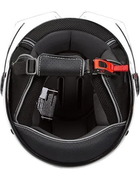 Kask Motocyklowy Męski NZI Vintage 3 Otwarty Czarny Błyszczący EPS r. XL