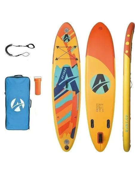 Deska SUP Pompowana Aviner Paddle Board Z Wiosłem Do Pływania Torba 305 cm Torba