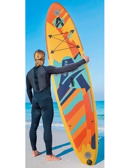 Deska SUP Pompowana Aviner Paddle Board Z Wiosłem Do Pływania Torba 305 cm Torba