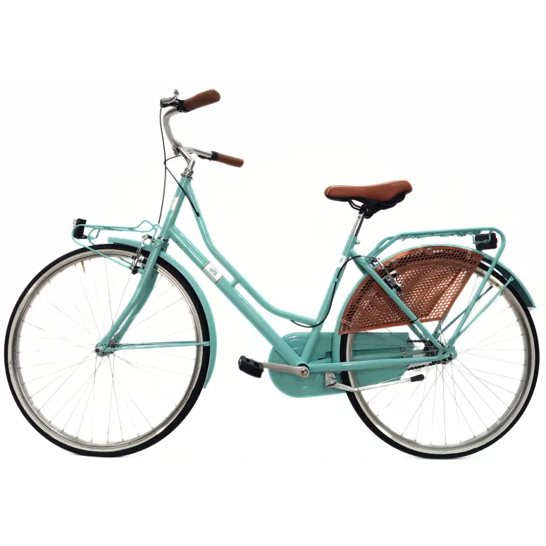 Miejski Rower Damski 26 Młodzieżowy Vintage Bagażnik Oświetlenie Holenderka