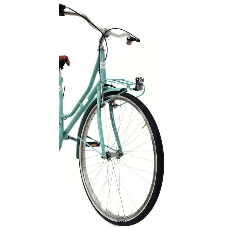 Miejski Rower Damski 26 Młodzieżowy Vintage Bagażnik Oświetlenie Holenderka