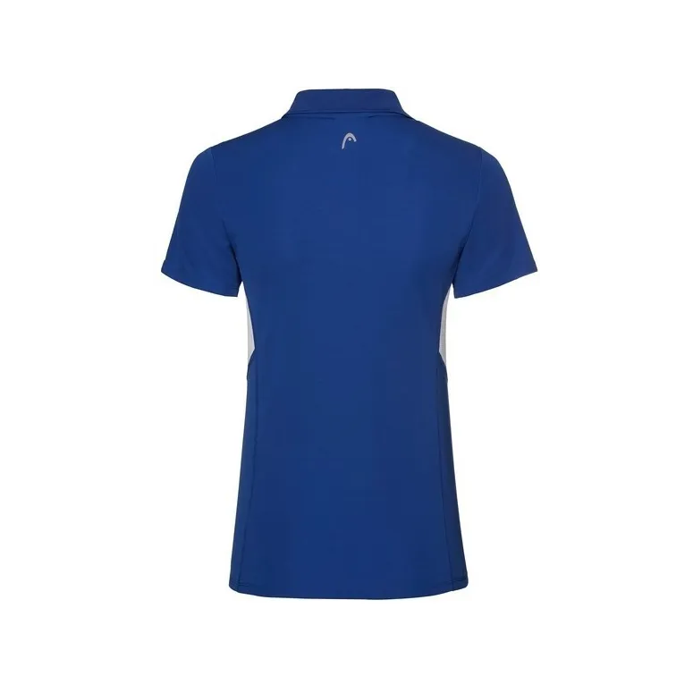 Koszulka Damska Polo HEAD Girls Club Tech Royal Niebieska UPF 50+ r. 164