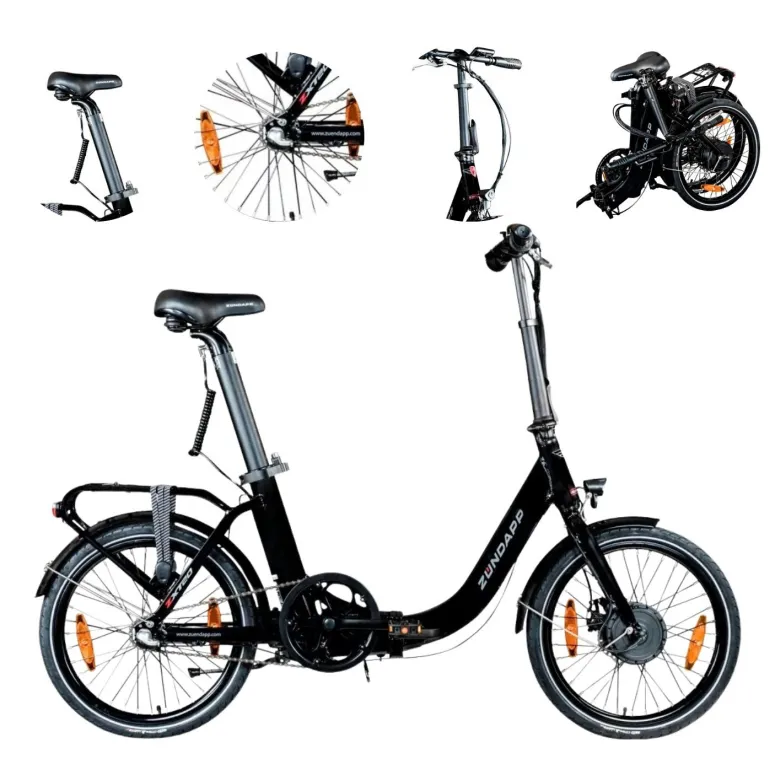 Elektryczny Rower Składany 20 Miejski Nexus Oświetlenie Tarcze Wspomaganie