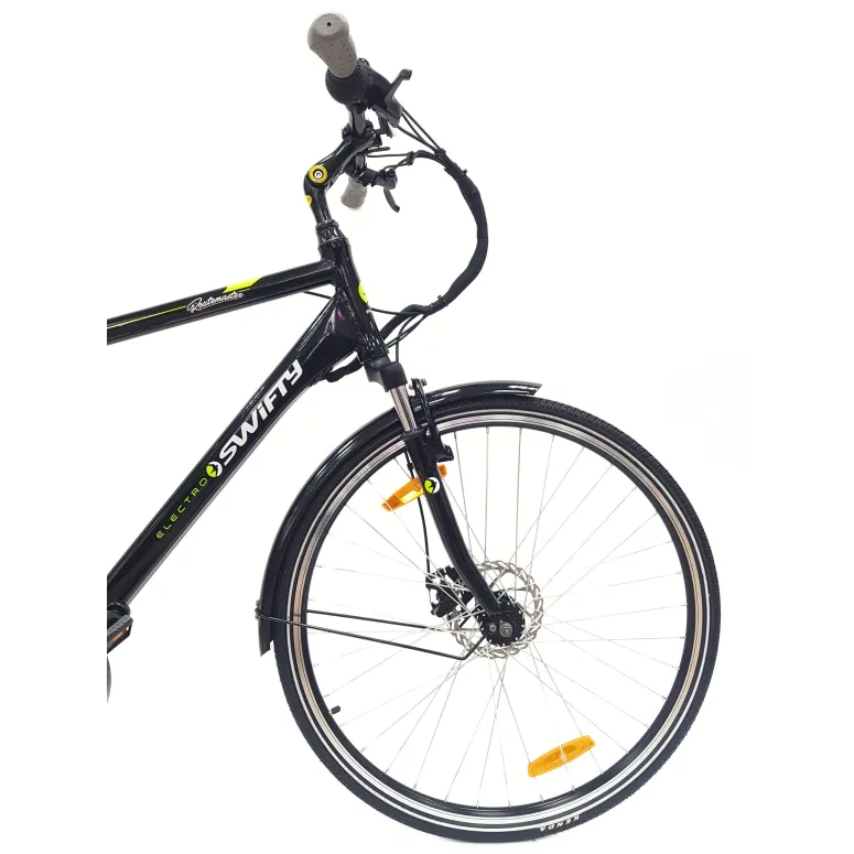 Elektryczny Rower Miejski 28 Męski ALU Revo Wspomaganie Bagażnik Światła