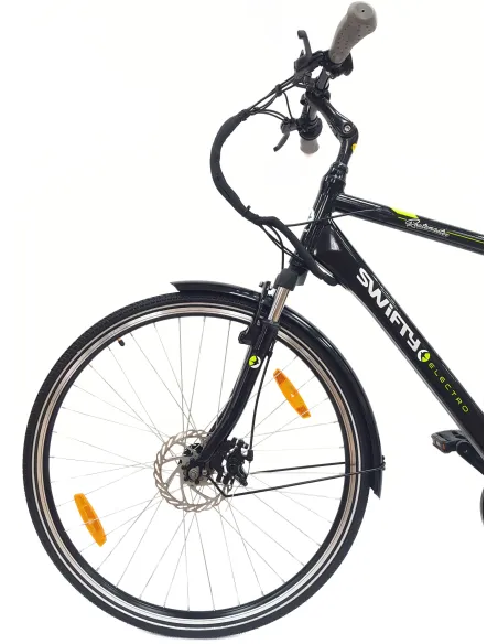 Elektryczny Rower Miejski 28 Męski ALU Revo Wspomaganie Bagażnik Światła