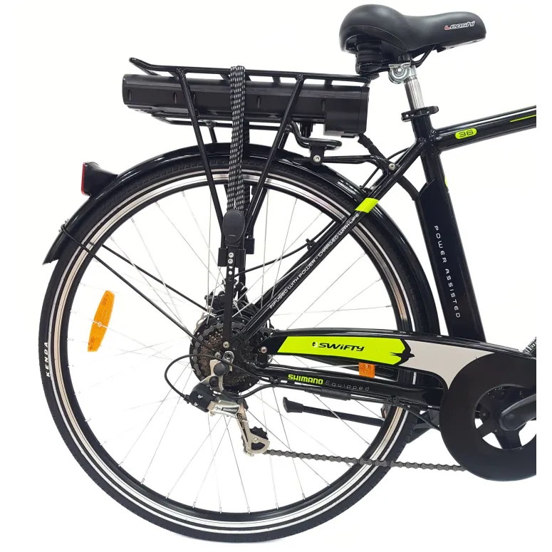 Elektryczny Rower Miejski 28 Męski ALU Revo Wspomaganie Bagażnik Światła