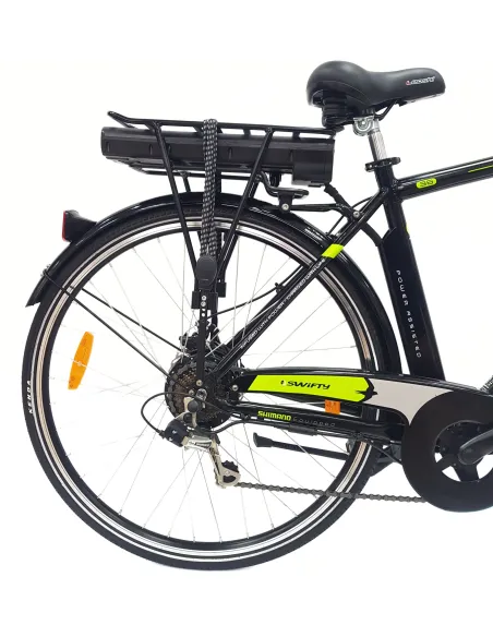 Elektryczny Rower Miejski 28 Męski ALU Revo Wspomaganie Bagażnik Światła