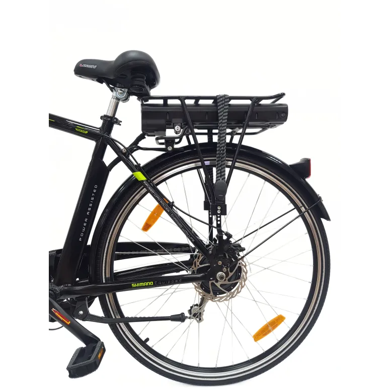 Elektryczny Rower Miejski 28 Męski ALU Revo Wspomaganie Bagażnik Światła