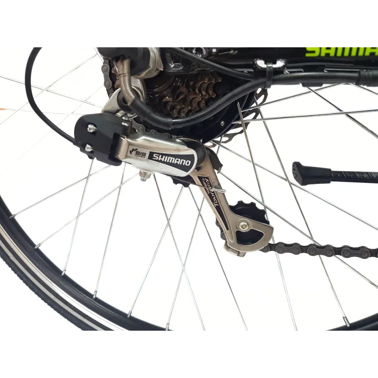 Elektryczny Rower Miejski 28 Męski ALU Revo Wspomaganie Bagażnik Światła