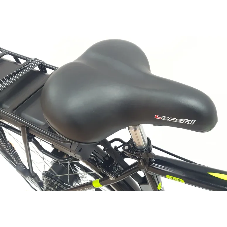 Elektryczny Rower Miejski 28 Męski ALU Revo Wspomaganie Bagażnik Światła