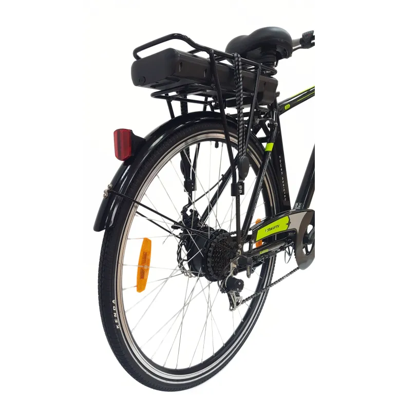 Elektryczny Rower Miejski 28 Męski ALU Revo Wspomaganie Bagażnik Światła