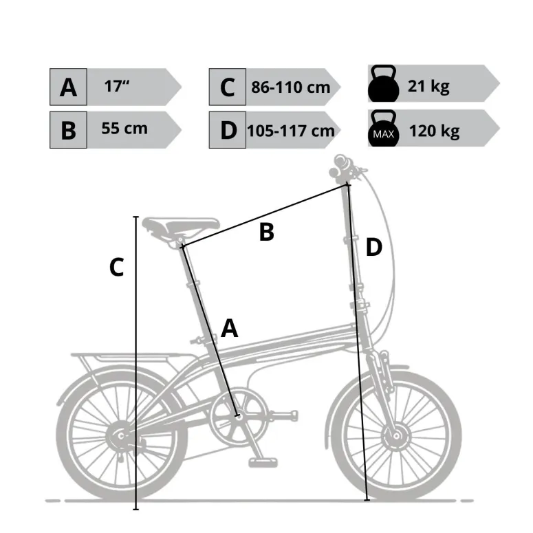 Elektryczny Rower Składany 20 Fatbike ALU Błotniki Światła Dzwonek Stopka