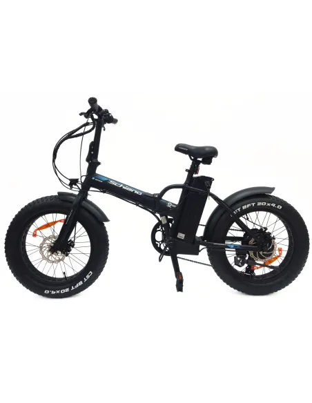 Elektryczny Rower Składany 20 Fatbike ALU Błotniki Światła Dzwonek Stopka