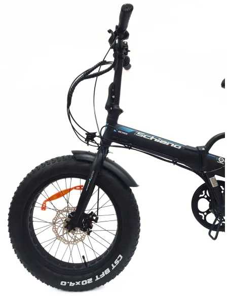 Elektryczny Rower Składany 20 Fatbike ALU Błotniki Światła Dzwonek Stopka