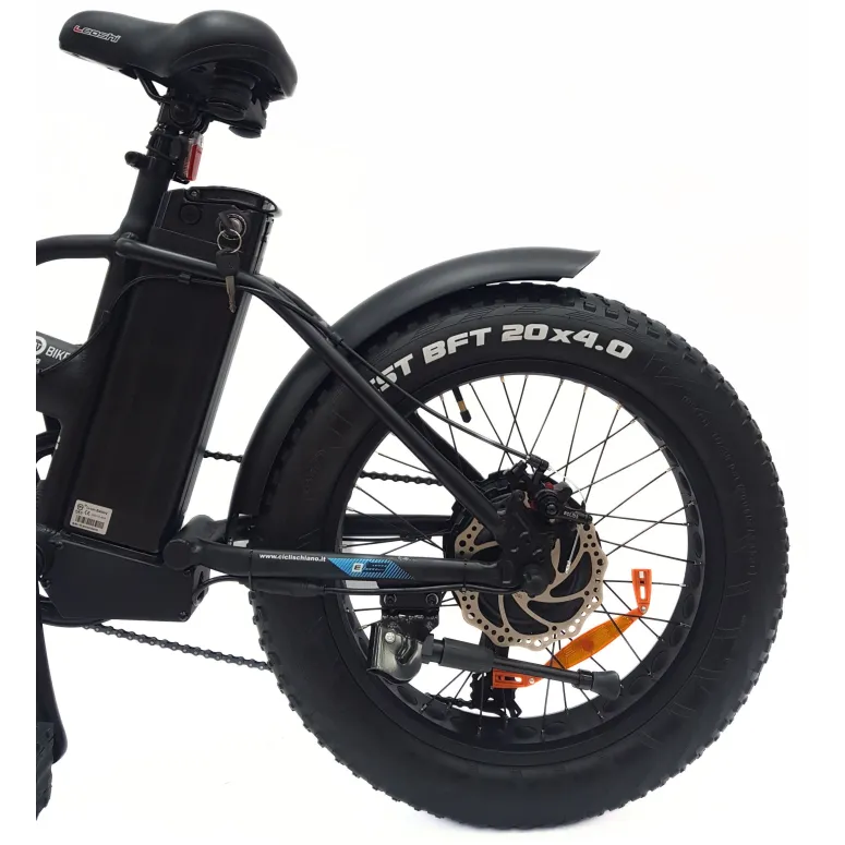 Elektryczny Rower Składany 20 Fatbike ALU Błotniki Światła Dzwonek Stopka