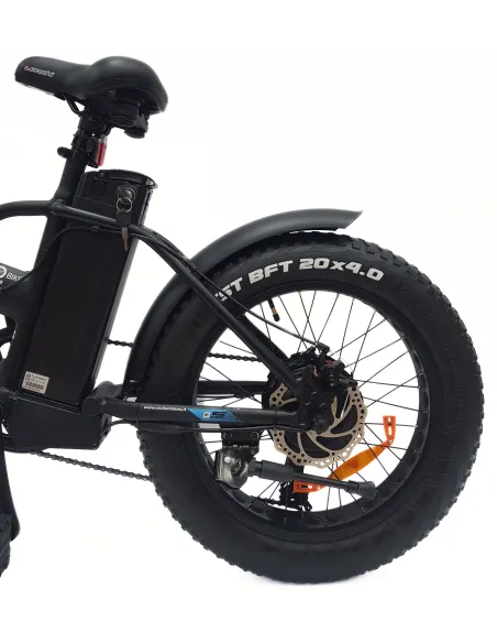 Elektryczny Rower Składany 20 Fatbike ALU Błotniki Światła Dzwonek Stopka