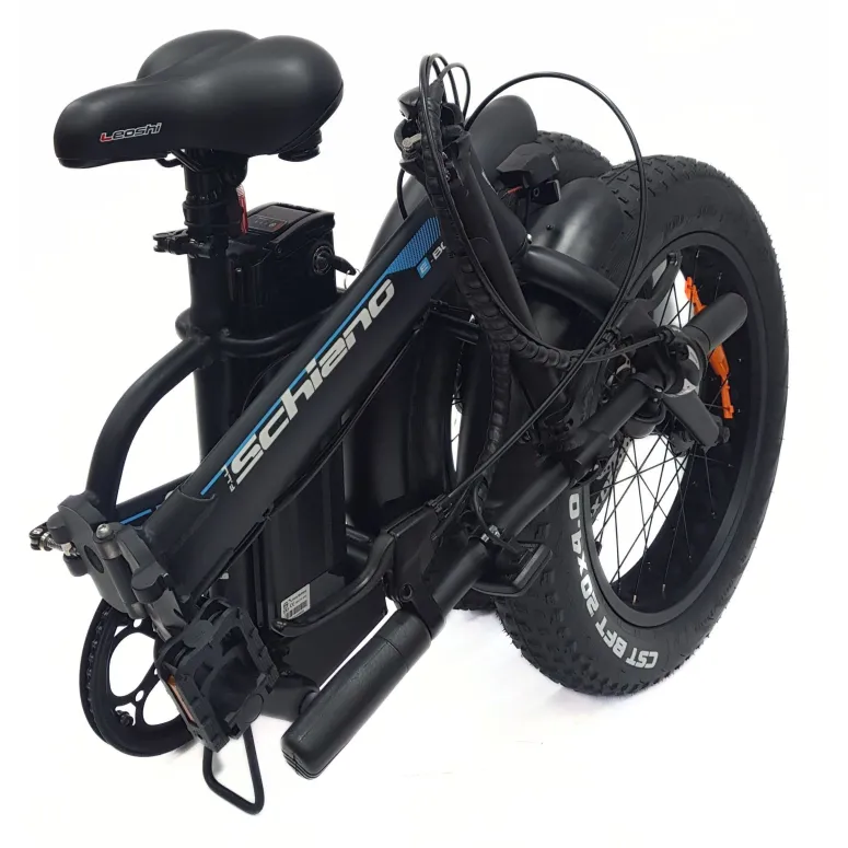 Elektryczny Rower Składany 20 Fatbike ALU Błotniki Światła Dzwonek Stopka