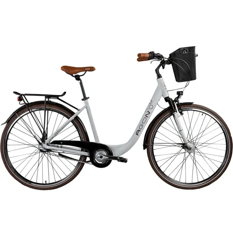 Rower Miejski 28 Damski Alu Nexus 3 Dynamo Światła Dzwonek Koszyk Bagażnik