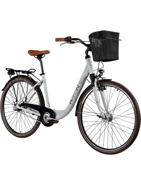 Rower Miejski 28 Damski Alu Nexus 3 Dynamo Światła Dzwonek Koszyk Bagażnik