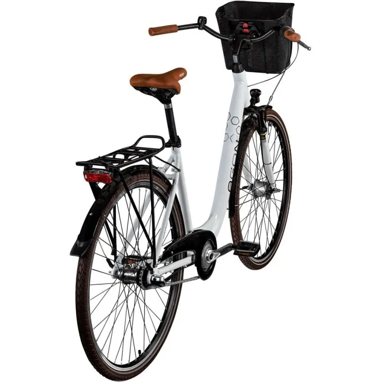 Rower Miejski 28 Damski Alu Nexus 3 Dynamo Światła Dzwonek Koszyk Bagażnik