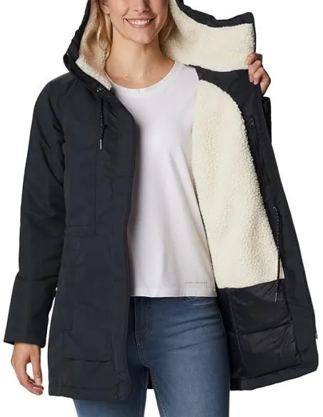 Kurtka Damska Zimowa Columbia South Canyon Sherpa Lined Wodoodporna r. XL