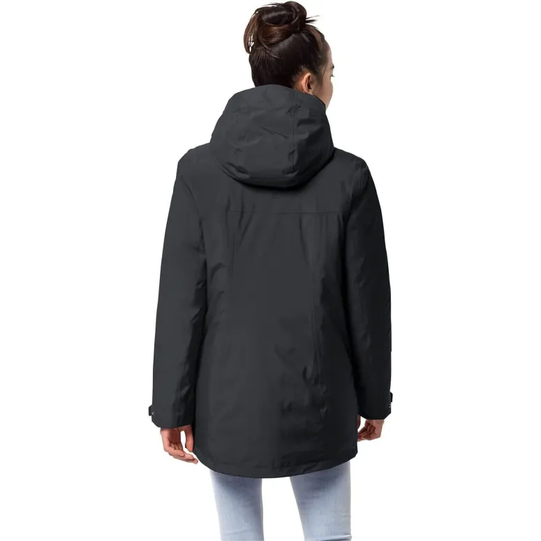 Kurtka Damska Zimowa Jack Wolfskin COLD BAY JACKET Wodoodporna Szara r. XXL