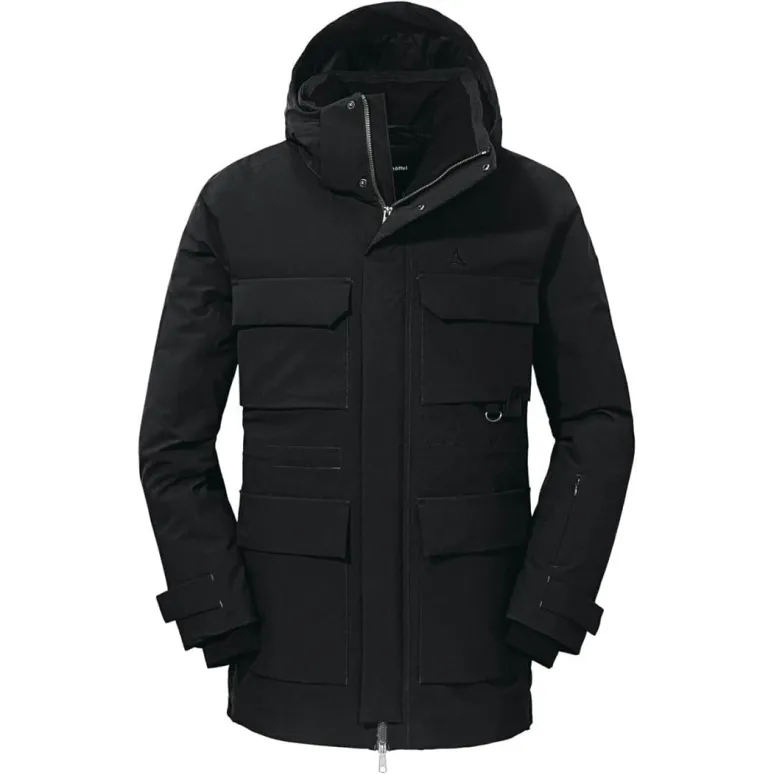 Kurtka Męska Parka Zimowa Schöffel Down Ridgeland Puchowa Czarna r. XXL 54