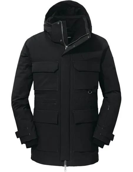 Kurtka Męska Parka Zimowa Schöffel Down Ridgeland Puchowa Czarna r. XXL 54
